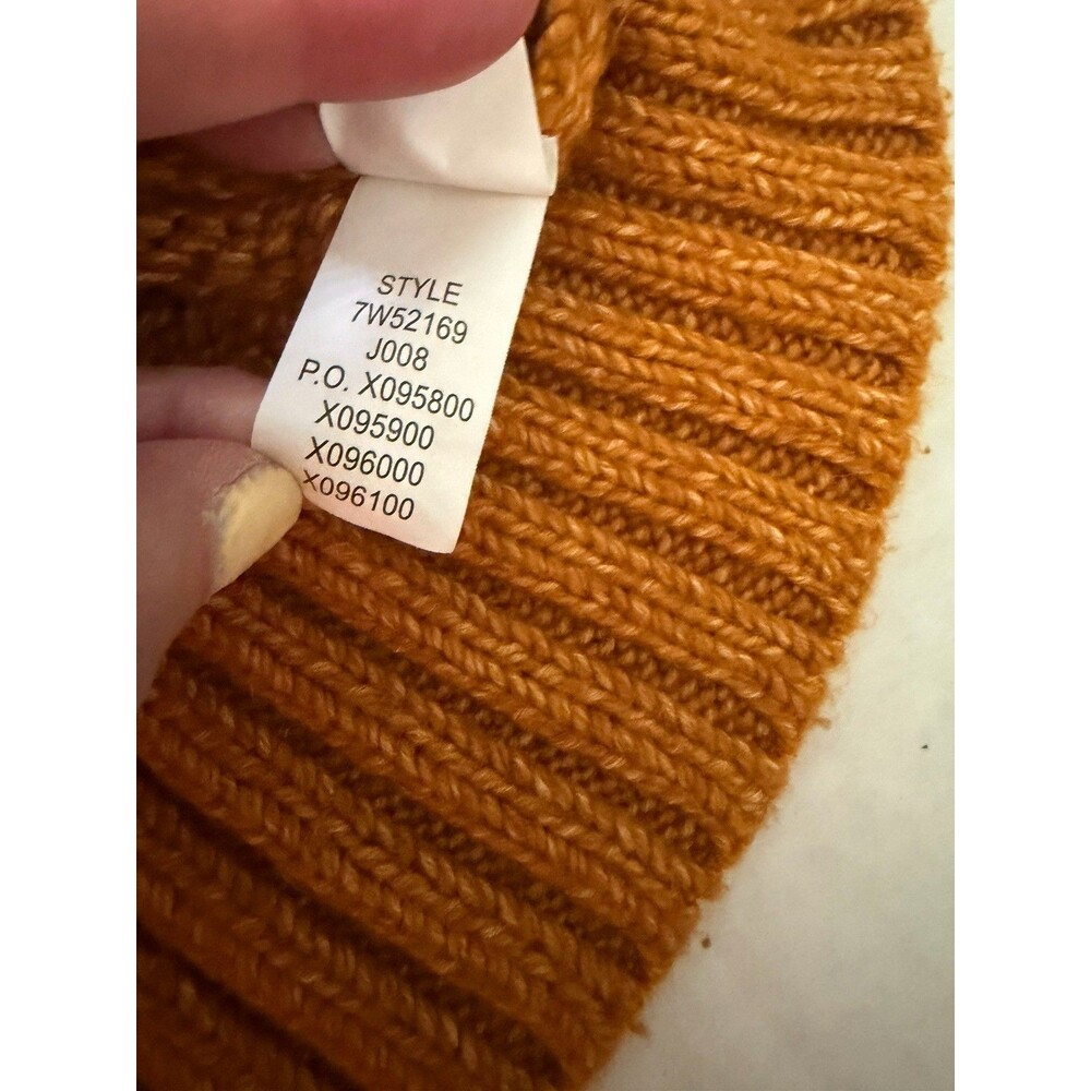 Lucky Brand XL Women’s Quinn Gold Sweater Cable Knit Crew Neck Long Sleeve - Picture 5 of 9